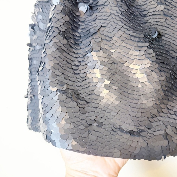BCBGMaxAzria Black Sequined Mini Skirt - Picture 6 of 6